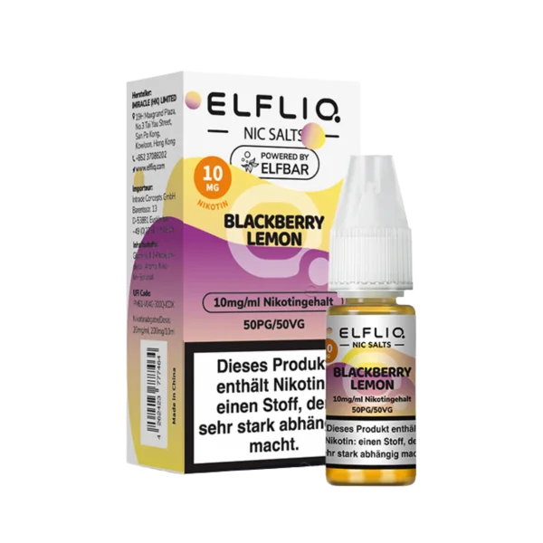 ELFBAR Elfliq - Blackberry Lemon 10mg Nikotin