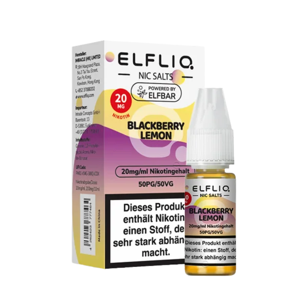 ELFBAR Elfliq - Blackberry Lemon 20mg Nikotin