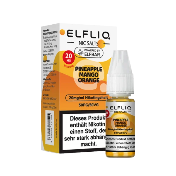 ELFBAR Elfliq - Pineapple Mango Orange 20mg Nikotin