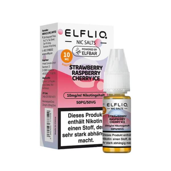 ELFBAR Elfliq - Strawberry Raspberry Cherry Ice 10mg Nikotin