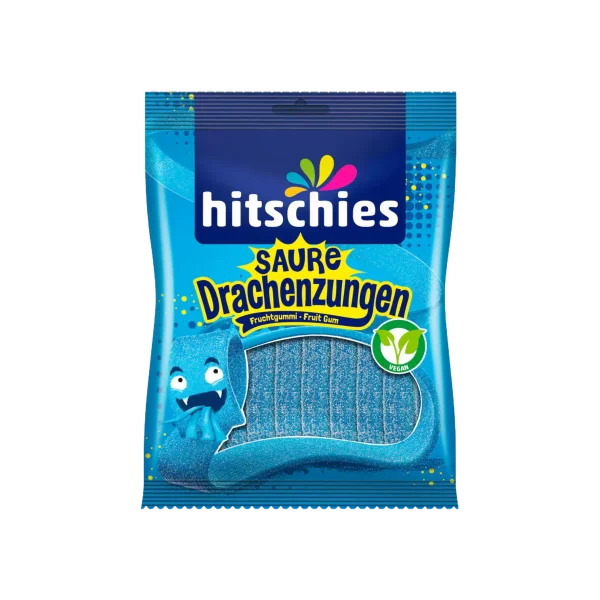 Hitschies Saure Drachenzungen Blau vegan 125g