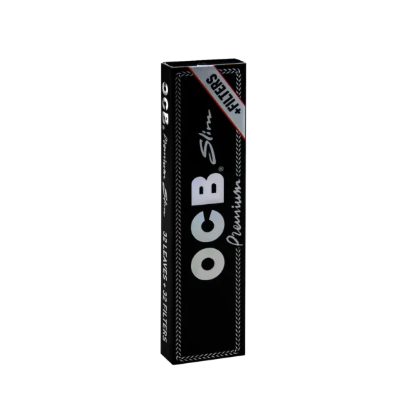 OCB Premium Black Long Slim & Tips - 32 Blatt & Tips