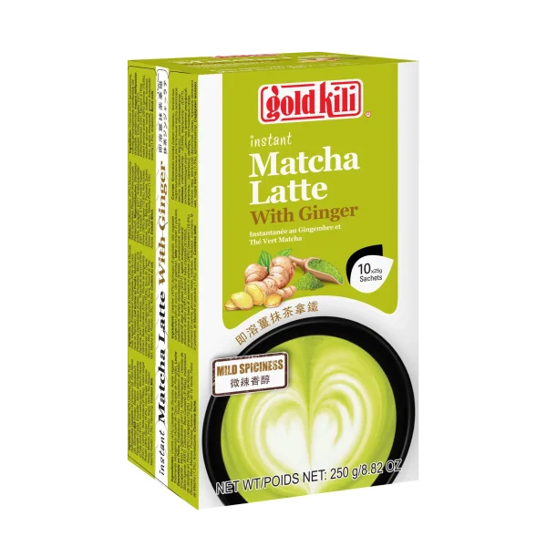 Gold Kili Matcha Latte Sticks With Ginger 10x25g