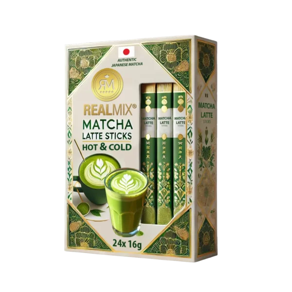 Real Mix Matcha Latte Sticks 24x16g
