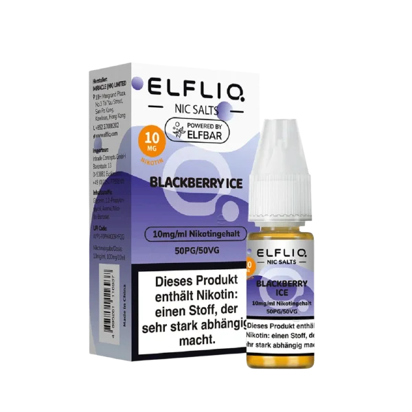 ELFBAR Elfliq - Blackberry Ice 10mg Nikotin