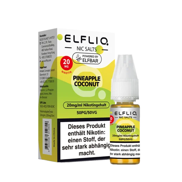 ELFBAR Elfliq - Pineapple Coconut 20mg Nikotin